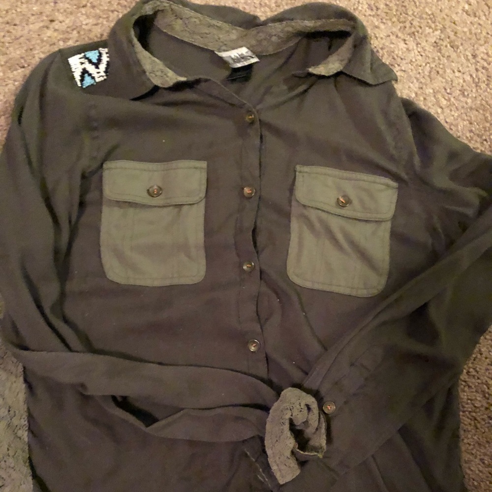 Bke button down long sleeve
